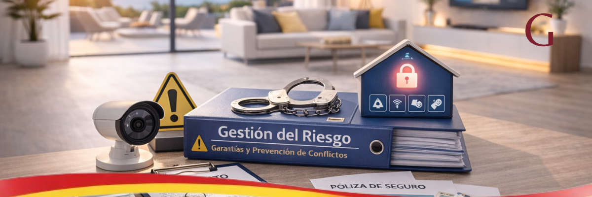 Gestión del riesgo y garantías en vivienda turística en España con documentación contractual y medidas de prevención