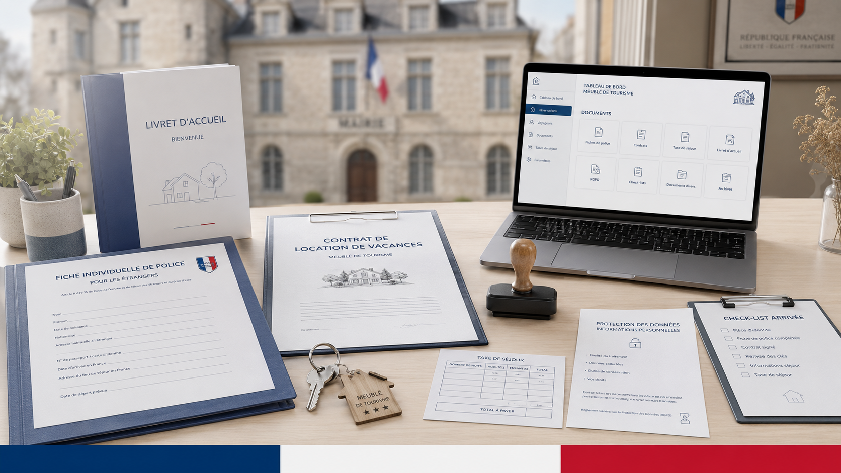 Obligaciones con huéspedes, policía y documentación en Francia