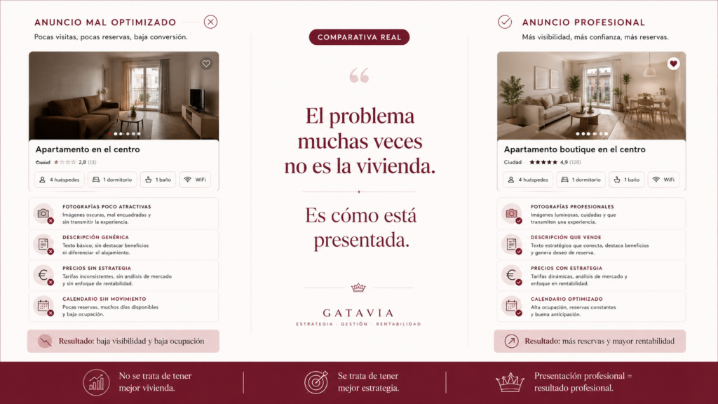 Por qué la mayoría de anuncios de viviendas turísticas no consiguen reservas