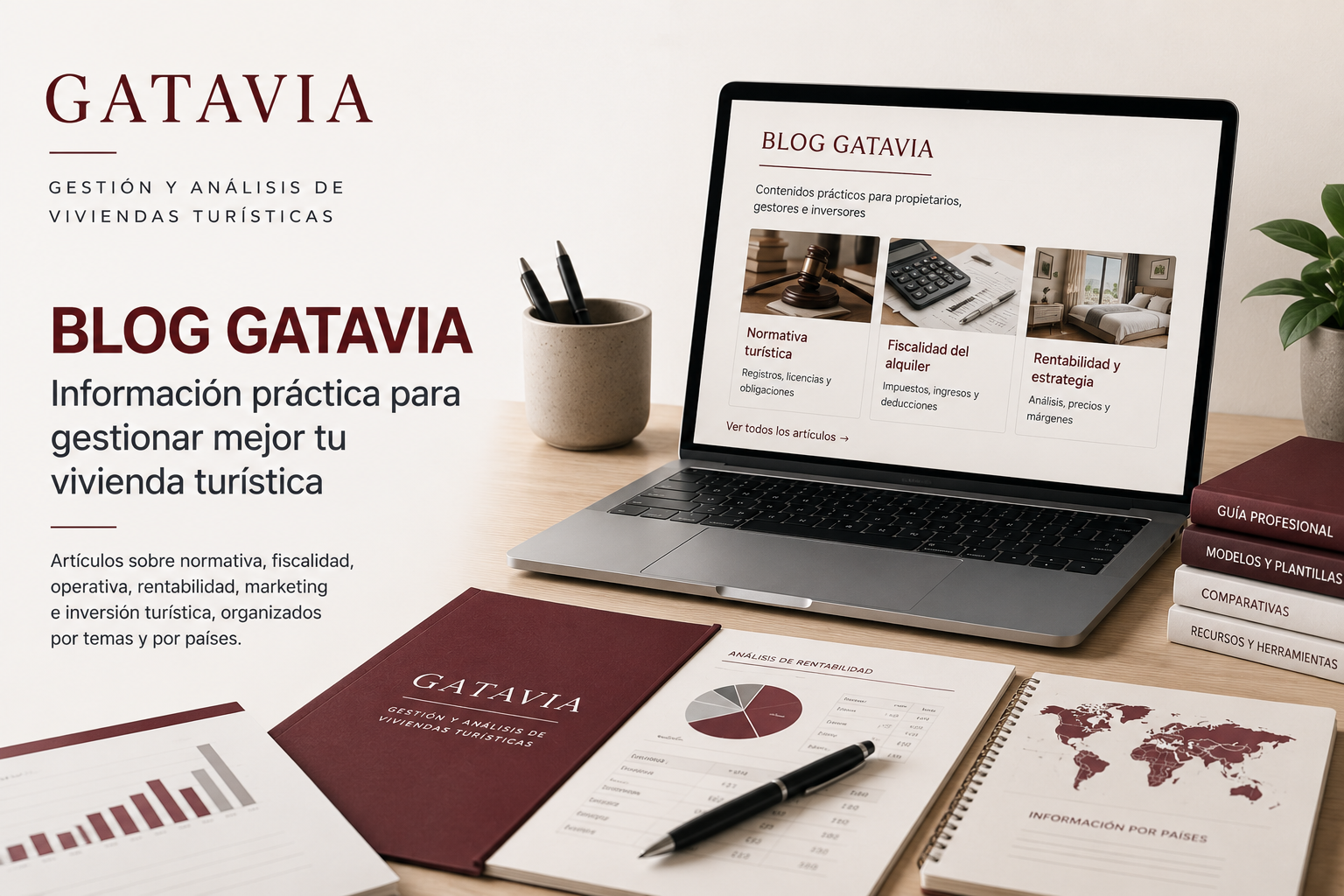 Blog sobre viviendas turísticas y alquiler turístico con artículos de normativa fiscalidad operativa rentabilidad marketing e inversión Gatavia