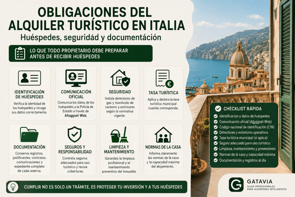 Obligaciones operativas, documentales y de seguridad en Italia