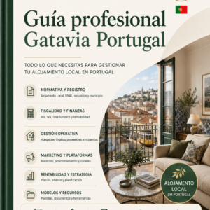 Portada de la Guía Profesional Gatavia Portugal 2026 sobre Alojamento Local
